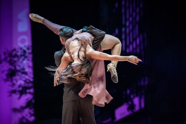 Photo taken during the final of the Tango World Championship (2021, Buenos Aires)
<br>Finalists - Stage Tango
<br>With Laly Torres
<br>Venue: The Obelisk, Buenos Aires
<br>
<br>This image captures a pivotal moment at the Tango World Championship in 2021, where I had the honor of competing alongside my incredible partner, Laly Torres, as finalists in the Stage Tango category. Held at the iconic Obelisk in Buenos Aires, this event is one of the most prestigious in the tango world. Representing our city on such a significant stage was a milestone in our careers. Our performance in the final reflected years of dedication and passion for tango—an art form that has brought us together and led us to some of the most important stages worldwide.
<br>
<br>